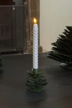 Cristina Oria Candelabros Y Portavelas^Candelabro De Hierro Con Diseño De Árbol Verde