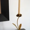 Cristina Oria Candelabros Y Portavelas^Candelabro De Metal Dorado Con Diseño De Flor Pequeño