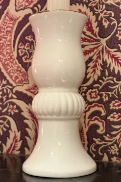 Cristina Oria Candelabros Y Portavelas^Candelabro De Porcelana Atenea Con Filo Dorado