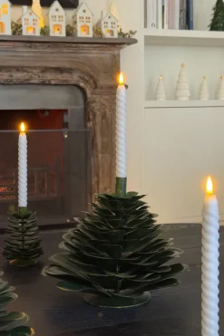 Cristina Oria Candelabros Y Portavelas^Candelabro Grande De Hierro Con Diseño De Árbol Verde