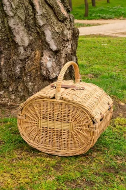 Cristina Oria Picnic^Cesta De Picnic Oval Estampado Marino Para 4 Personas