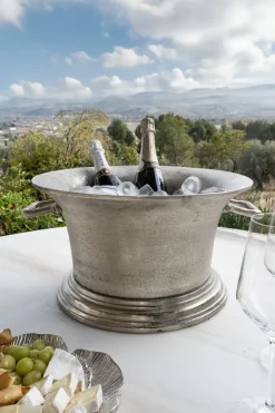 Cristina Oria Cubiteras Y Champaneras^Champanera Plateada Con Asas