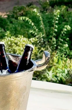 Cristina Oria Cubiteras Y Champaneras^Champanera Plateada Con Asas