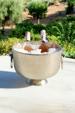 Cristina Oria Cubiteras Y Champaneras^Champanera Plateada De Níquel Con Arandelas