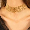 Cristina Oria Joyas Co|Joyas Co^Choker Dorado Con Diseño Irregular