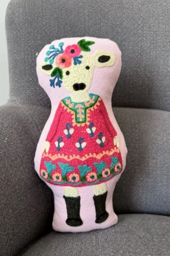 Cristina Oria Minichef^Cojín Bordado Diseño Vaca