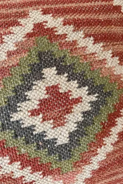 Cristina Oria Cojines^Cojín Cuadrado De Yute Y Lana Modelo Sierra