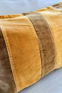 Cristina Oria Cojines^Cojín Marrón De Terciopelo Rectangular