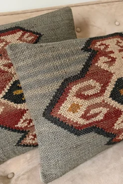 Cristina Oria Cojines^Cojín Rectangular De Yute Y Lana Modelo Nómada