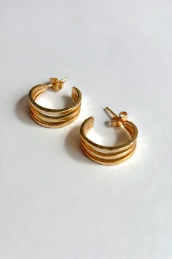 Cristina Oria Joyas Co|Joyas Co^Combinación Anillo & Pendientes Argollas