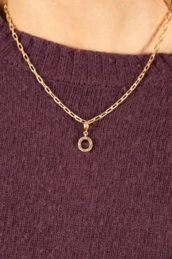 Cristina Oria Joyas Co|Joyas Co^Combinación Cadena & Iniciales Doradas Con Detalle De Estrellas