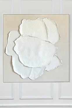 Cristina Oria Cuadros^Cuadro De Lienzo Abstracto En Relieve Con Diseño Floral