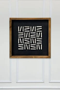 Cristina Oria Cuadros^Cuadro Geométrico Pino Reciclado