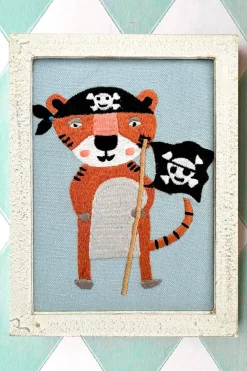 Cristina Oria Cuadros|Minichef^Cuadro Infantil Tigre Pirata