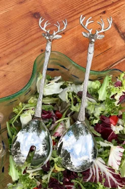 Cristina Oria Cubiertos De Servir^Cubiertos De Servir Con Diseño De Ciervo
