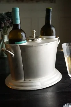 Cristina Oria Cubiteras Y Champaneras^Cubitera 2 Botellas De Plata Co