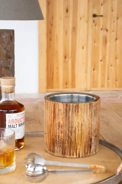 Cristina Oria Cubiteras Y Champaneras^Cubitera De Madera Con Pinza