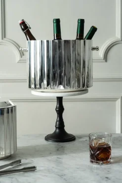 Cristina Oria Cubiteras Y Champaneras^Cubitera Plisada De Plata Grande CO