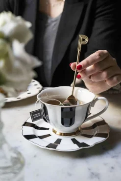 Cristina Oria Menaje Iniciales|Cubiertos De Postre^Cucharita de Bronce Inicial P