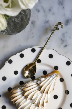 Cristina Oria Cubiertos De Postre|Menaje Iniciales^Cucharita de Bronce Inicial F