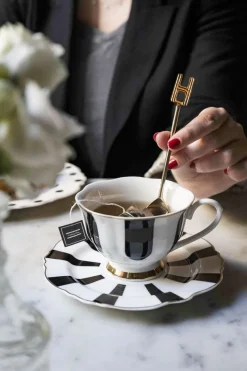 Cristina Oria Cubiertos De Postre|Menaje Iniciales^Cucharita de Bronce Inicial H