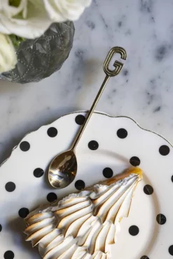 Cristina Oria Menaje Iniciales|Cubiertos De Postre^Cucharita de Bronce Inicial G