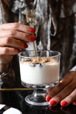 Cristina Oria Cubiertos De Postre|Menaje Iniciales^Cucharita de Bronce Inicial K