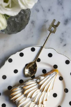 Cristina Oria Cubiertos De Postre|Menaje Iniciales^Cucharita de Bronce Inicial K