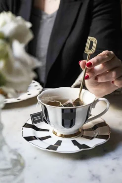 Cristina Oria Cubiertos De Postre|Menaje Iniciales^Cucharita de Bronce Inicial D