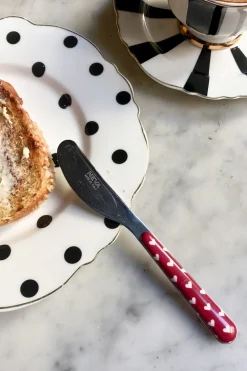 Cristina Oria Cubiertos De Postre|Cuchillos^Cuchillo Con Diseño De Corazones