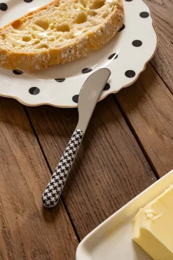 Cristina Oria Cubiertos De Postre|Cuchillos^Cuchillo Con Diseño De Pata De Gallo