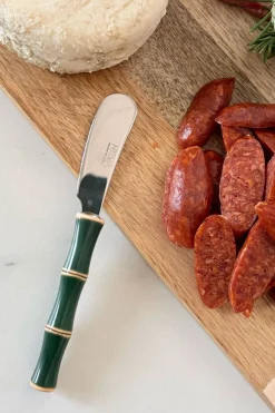 Cristina Oria Cubiertos De Aperitivo|Cubiertos De Postre^Cuchillo De Untar Diseño Bambú Verde
