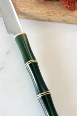 Cristina Oria Cubiertos De Aperitivo|Cubiertos De Postre^Cuchillo De Untar Diseño Bambú Verde