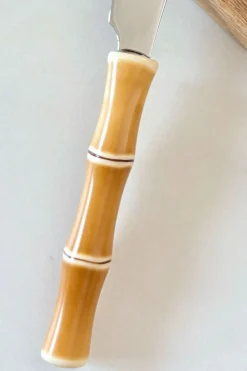 Cristina Oria Cubiertos De Aperitivo|Cubiertos De Postre^Cuchillo De Untar Diseño Bambú