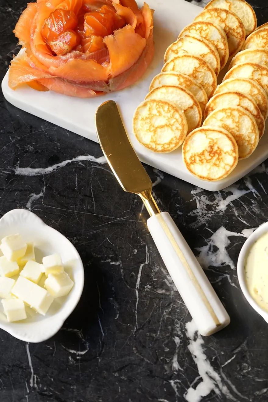 Cristina Oria Cubiertos De Aperitivo|Cubiertos De Postre^Cuchillo Foie Mármol Co