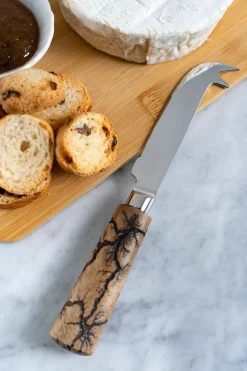 Cristina Oria Cubiertos De Aperitivo|Cuchillos^Cuchillo Queso Con Mango De Madera