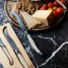 Cristina Oria Cuchillos|Cubiertos De Aperitivo^Cuchillos Foie & Queso Blancos En Caja De Madera