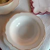 Cristina Oria Fuentes, Ensaladeras Y Cuencos^Cuenco Blanco Con Filo Dorado
