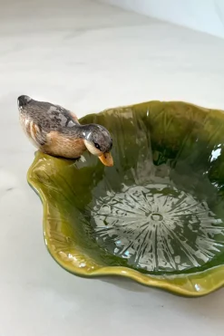 Cristina Oria Fuentes, Ensaladeras Y Cuencos^Cuenco Con Diseño De Hoja Y Figura De Pato