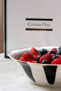 Cristina Oria Fuentes, Ensaladeras Y Cuencos^Cuenco Con Rayas