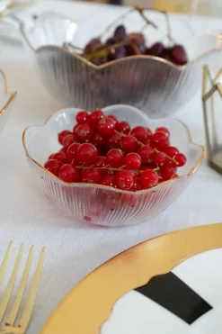 Cristina Oria Fuentes, Ensaladeras Y Cuencos^Cuenco De Cristal Con Borde Dorado Pequeño
