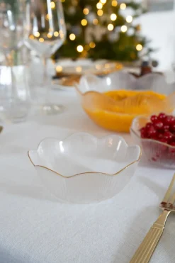 Cristina Oria Fuentes, Ensaladeras Y Cuencos^Cuenco De Cristal Con Borde Dorado Pequeño