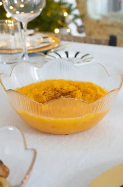 Cristina Oria Fuentes, Ensaladeras Y Cuencos^Cuenco De Cristal Con Borde Dorado Grande