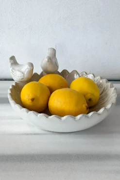 Cristina Oria Joyeros, Carteras Y Fundas|Piezas Decorativas^Cuenco Decorativo Blanco Flor Con Pájaros