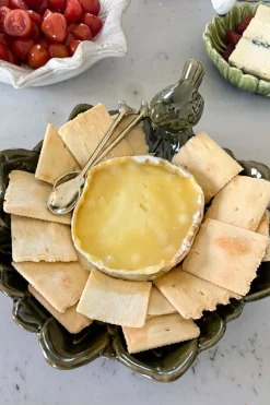 Cristina Oria Joyeros, Carteras Y Fundas|Piezas Decorativas^Cuenco Decorativo Verde Flor Con Pájaro Verde