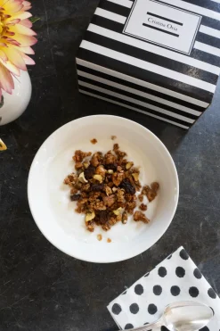 Cristina Oria Fuentes, Ensaladeras Y Cuencos^Cuenco Negro Y Blanco Con Diseño De Rayas