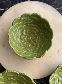 Cristina Oria Fuentes, Ensaladeras Y Cuencos^Cuenco Pequeño Flor Verde En Relieve