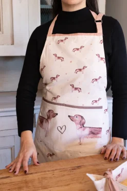 Cristina Oria Delantales|Delantales^Delantal De Algodón Con Diseño De Teckel
