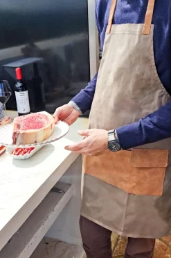 Cristina Oria Delantales|Delantales^Delantal De Algodón Verde