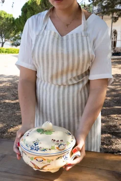 Cristina Oria Delantales|Delantales^Delantal De Lino Adultos